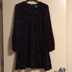 Velvet Floral Dress